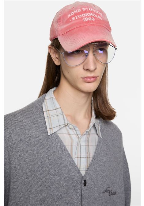 spray logo cap unisex rosso ACNE STUDIOS | C40455ACK